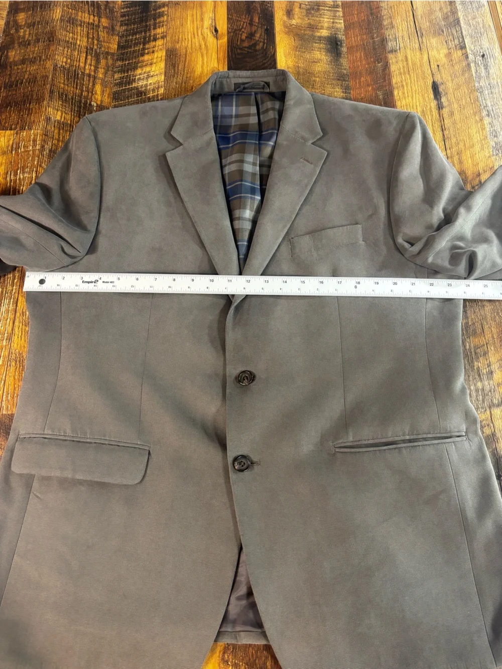 Lauren Ralph Lauren Men's Gray Two-Button Blazer 46R